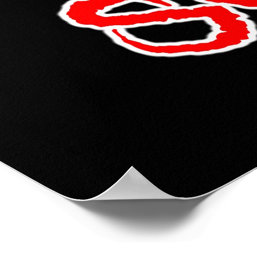 Essen, trinken und Beängstigend sein Poster (Ecke)