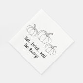 Essen, trinken und Beängstigend sein! Pumpkin Hall Serviette (Ecke)