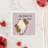 Essen, trinken und Beängstigend sein! Serviette (Beispiel)