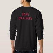 Essen, trinken und Beängstigend zu Halloween Cockt Sweatshirt (Rückseite)