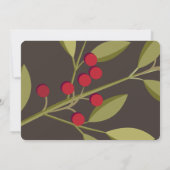 Essen, trinken und ein frohes Weihnachtsfest sein Einladung (Rückseite)