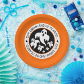 Essen, trinken und erschrecken Halloween Geister g Pappteller (Party)