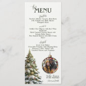 Essen, trinken und frohe Weihnachten feiern Menükarte (Vorderseite)