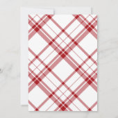 Essen, trinken und frohe Weihnachten Party Potluck Einladung (Rückseite)