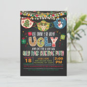 Essen, trinken und geil sein - Maske - virtuelles  Einladung (Stehend Vorderseite)