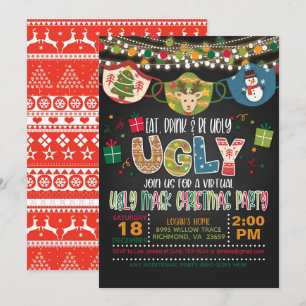 Essen, trinken und geil sein - Maske - virtuelles  Einladung