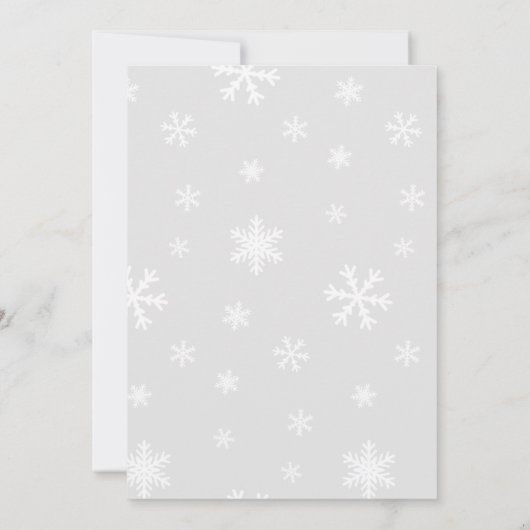 Essen, trinken und geil Weihnachts-Sweater-Party Einladung (Rückseite)