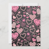 "Essen, Trinken und Liebe" Valentinstag Party Einladung (Rückseite)