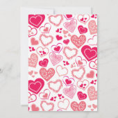 "Essen, Trinken und Liebe" Valentinstag Party Einladung (Rückseite)