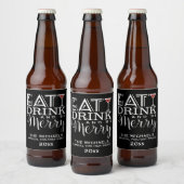 Essen, trinken und Merken, Streifen Bierflaschenetikett (Flaschen)