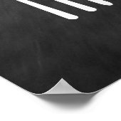 Essen, trinken und Merry Chalkboard Art (11x14) Poster (Ecke)