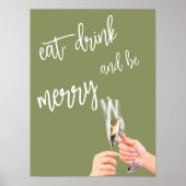 Essen, trinken und Merry Poster sein (Vorne)