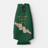 Essen, trinken und Merry sein, Fröhlich, Weihnacht Flaschenkühler (Rückseite)