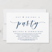Essen, Trinken und Party, Einladung zur Hochzeitsf (Vorderseite)