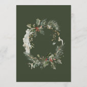 Essen, trinken, und seien Sie froh, moderne Weihna Menükarte (Rückseite)