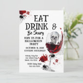 Essen, trinken und sich einladen lassen einladung (Stehend Vorderseite)