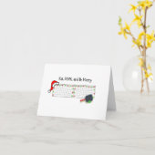 Essen, trinken und sich freuen karte (Gelbe Blume)