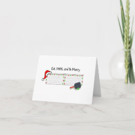 Essen, trinken und sich freuen karte