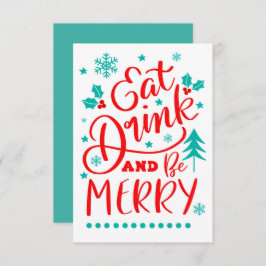 Essen, trinken und sich wohlfühlen karte