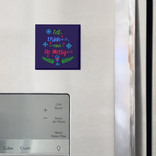 Essen, trinken und sich wohlfühlen, Weihnachten Ur Magnet (In Situ (Kühlschrank))