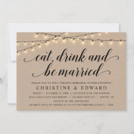 Essen, Trinken und Verheiratet, Hochzeit Probe, Kr Einladung