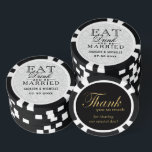 Essen, trinken und Verheiratet orange Blume sein Pokerchips<br><div class="desc">HochzeitsChip für Poker bereit für Sie zu personalisieren. ✔ HINWEIS: ÄNDERN SIE NUR DIE VORLAGEBEREICHE, DIE SIE BENÖTIGEN! 😀 Sie können den Text bei Bedarf entfernen und neu hinzufügen, was immer Sie möchten und welchen Schriftart Sie möchten. 📌 Wenn Sie weitere Anpassungen benötigen, klicken Sie bitte auf den Button "Weitere...</div>