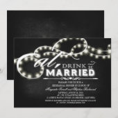 Essen, trinken und Verheiratet Probe essen Einladung (Vorne/Hinten)