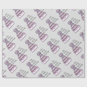 Essen, trinken und Verheiratet sein Geschenkpapier (Flach)