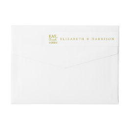 Essen, trinken und Verheiratet sein Gold