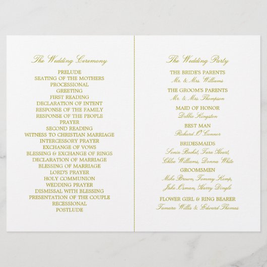 Essen, trinken und Verheiratet sein Gold Wedding P (Rückseite)