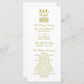 Essen, trinken und Verheiratet sein Gold Wedding P Programm (Vorne/Hinten)