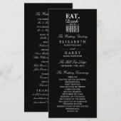 Essen, trinken und Verheiratet sein Hochzeitsprogr Programm (Vorne/Hinten)