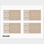 Essen, trinken und Verheiratet sein, Mini-Champagn Rechteckiger Aufkleber (Blatt)