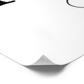 Essen, trinken und Verheiratet unterzeichnen Poster (Ecke)