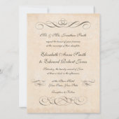 Essen, trinken und Verheiratet Vintage Hochzeit ma Einladung (Rückseite)