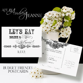 Essen, trinken und Verheiratet werden, UAWG Antwor Einladungspostkarte