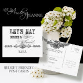 Essen, trinken und Verheiratet werden, UAWG Antwor Einladungspostkarte