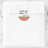 Essen, trinken und Verheiratete Matching Sticker o (Tasche)