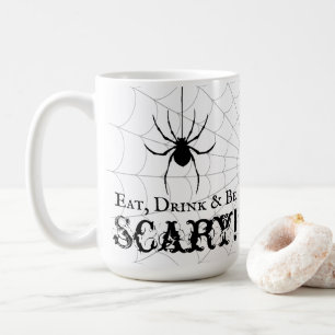 Essen, trinken und zu Halloween Beängstigend sein Kaffeetasse