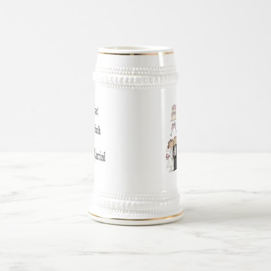 Essen, trinken, Verheiratet sein Bierglas (Mittel)