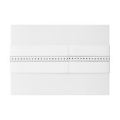 Essen, trinken & Verheiratet sein Moderne Schwarz/ Einladungsbanderole (Rückseitenbeispiel)