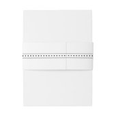 Essen, trinken & Verheiratet sein Moderne Schwarz/ Einladungsbanderole (Rückseitenbeispiel)