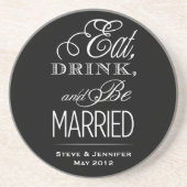 Essen, trinken, Verheiratet sein Untersetzer (Vorne)