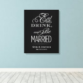 Essen, trinken, Verheiratete Leinwand sein (Insitu (Holzboden))