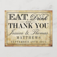 Essen, trinken & Verheiratete Vintage Hochzeit