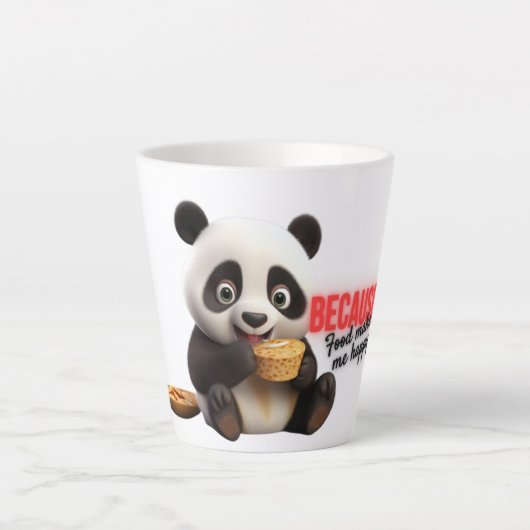 "Essen über alles" Milchtasse (Vorderseite)