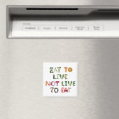 Essen, um nicht zu leben zu essen magnet (In Situ (Geschirrspüler))