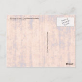 Essen, verschwende es nicht postkarte (Rückseite)