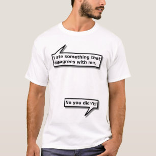 Essen verträgt sich nicht mit mir Lustiges Shirt H