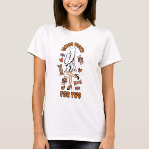 "Essen von Leckereien für zwei" Schwangere Hallowe T-Shirt